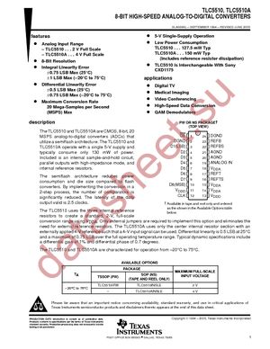 TLC5510INSR datasheet  